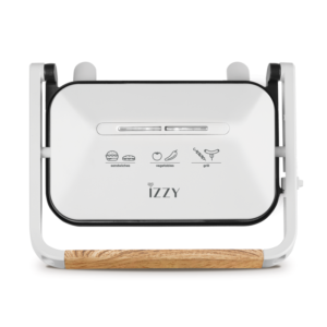 Izzy IZ-2013 Τοστιέρα για 2 Τοστ 1300W Wooden Λευκή