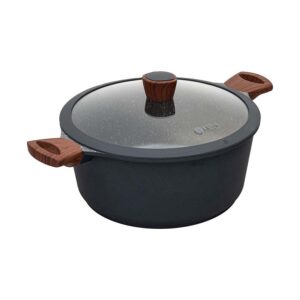 Estia Stone 01-1155 Βαθιά Κατσαρόλα από Χυτό Αλουμίνιο με Επίστρωση από Πέτρα 28cm 6.7lt