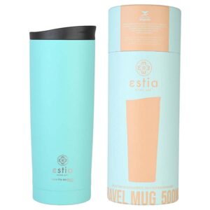 Estia Travel Mug Save The Aegean Ποτήρι Θερμός 500ml Bermuda Green