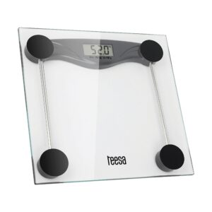 Teesa TSA0801 Ψηφιακή Ζυγαριά 180kg Γυάλινη Διάφανη