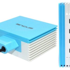 Φορτιστής Ταξιδίου Ancus Multi Charger 4 Usb 4.2A Λευκό - Μπλέ