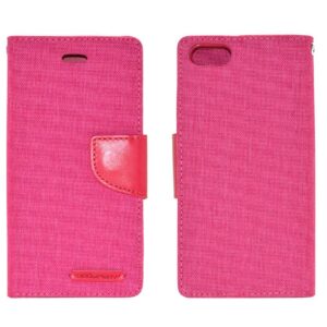 Θήκη Book Goospery Canvas Diary για Apple iPhone 6/6S Ρόζ by Mercury