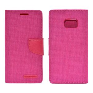 Θήκη Book Goospery Canvas Diary for Samsung SM-G930F Galaxy S7 Ρόζ by Mercury