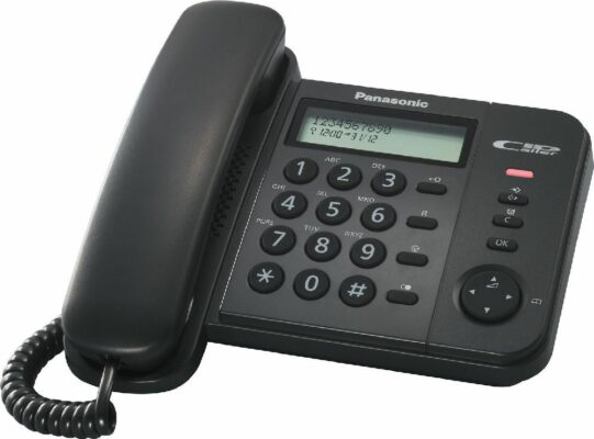 Σταθερό Ψηφιακό Τηλέφωνο Panasonic KX-TS560EX2B Μαύρο