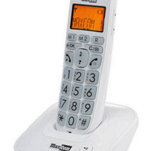 Ασύρματο Ψηφιακό Τηλέφωνο Maxcom MC6800 Λευκό με Μεγάλα Φωτιζόμενα Πλήκτρα και Ανοιχτή Ακρόαση