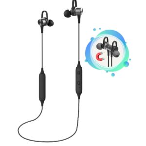 Bluetooth Hands Free Noozy BH40 Sport Magnetic Necklace Multi Pairing Γκρι