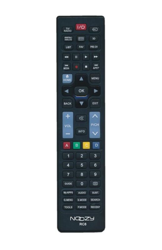 Τηλεχειριστήριο Noozy RC8 για Τηλεοράσεις Sony, Samsung, LG Άμεσης Αντικατάστασης χωρίς Προγραμματισμό