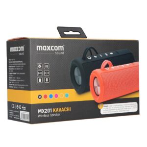 Φορητό Αδιάβροχο Ηχείο Bluetooth Maxcom Kavachi MX201 TWS 2x5W Μαύρο IP66 10h Αναπαραγωγής