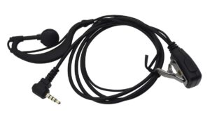 Hands Free Mono Ancus HiConnect 3.5mm με πλήκτρο απάντησης για Walkie Talkie Μαύρο Bulk