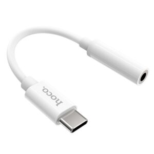 Αντάπτορας Hoco LS30 USB-C σε 3.5mm Θηλυκό Λευκό Συμβατός με όλες τις Συσκευές