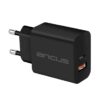 Φορτιστής Ταξιδίου Switching Ancus Supreme Series C70D Dual Fast Charge με USB/USB-C Έξοδο QC3.0 PD 30W Μαύρο