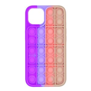 Θήκη Ancus TPU Pop It για Apple iPhone 13/ iPhone 14 Μώβ Λιλά Ρόζ Μπέζ