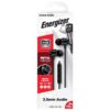 Hands Free Energizer CIA10 Metal Stereo 3.5mm Μαύρα με Μικρόφωνο και Πλήκτρο Πολλαπλών Λειτουργιών 1.2m