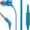 Hands Free JBL Tune 160 In-ear 3.5mm 9mm Dynamic Driver Pure Bass Sound με Μικρόφωνο JBLT160BLU 1.2m Μπλε