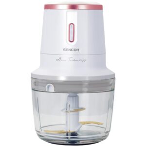 Επαναφορτιζόμενος Πολυκόπτης Multi 500ml Glass 200W Sencor SCB 9000WH Λευκό/Ροζ