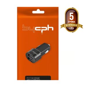 Φορτιστής Αυτοκινήτου Leki Orange Concept με 2 x USB  5V 1.0A  Μαύρο