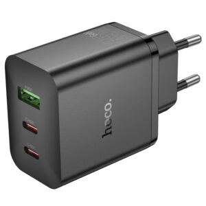 Φορτιστής Ταξιδίου Hoco N51 Scenery GaN 65W με 2xUSB-C και 1xUSB-A  Μαύρος