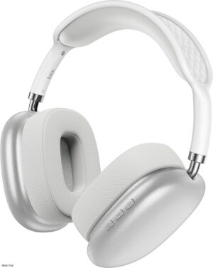 Wireless Ακουστικά Stereo Hoco ESD15 Max Shadow V5.3 400mAh με υποδοχή Micro SD, Μικρόφωνο και AUX Ασημί
