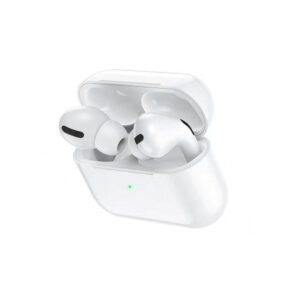 Wireless Hands Free Hoco DES08 Plus TWS V5.0  300mAh και 3h Ώρες Λειτουργίας Λευκά με Μαύρο Silicon Sleeve