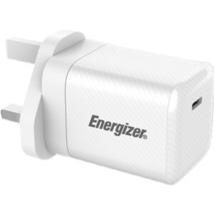 Φορτιστής Ταξιδίου Energizer Fast Charge με USB-C PD45W Λευκός με UK Plug