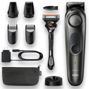 Επαναφορτιζόμενη Κουρευτική Μηχανή Braun BT7340 + Gillette ProGlide