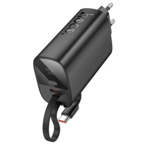 Power Bank Hoco J148 Handy 5000mAh PD20W QC3.0A Φορτιστής με 1xUSB-C και Καλώδιο Type-C Μαύρο