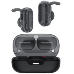 Wireless Earphones Hands Free Acefast FA003 TWS v5.3 550mAh 8hr Λειτουργίας 4-Mic ENC Τεχνολογία IPX4 και Ασύρματη Φόρτιση Μαύρα