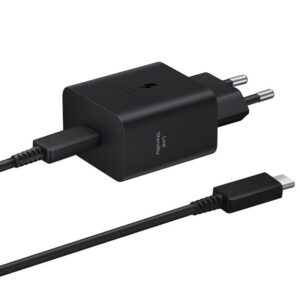 Φορτιστής Ταξιδίου Samsung Super Fast Charging T4511XBE 45W USB-C και Καλώδιο USB-C σε USB-C Μαύρο 1.8m