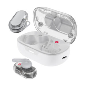 Wireless Earphones Hands Free Acefast FA003 TWS v5.3 550mAh 8hr Λειτουργίας 4-Mic ENC Τεχνολογία IPX4 και Ασύρματη Φόρτιση Λευκά