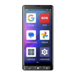 Maxcom MS601 4G Dual Sim 6" 4GB/64GB με Βάση Φόρτισης, Μεγάλα Εικονίδια και Κουμπί SOS Μαύρο