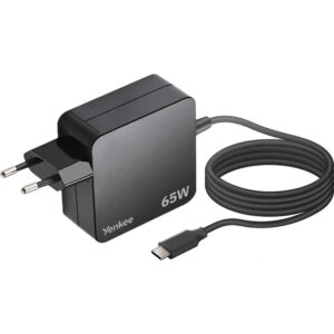 Universal Φορτιστής Yenkee YAU C65 PD65W με USB-C Καλώδιο για Smartphones / Tablets and Laptops 1.8m