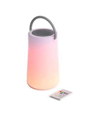 SOUND CRUSH LUSTER White Aσύρματο ηχείο Bluetooth 5W και Φωτιστικό Led.