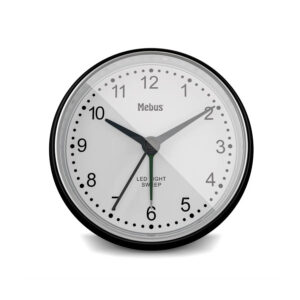 Mebus 25806 Επιτραπέζιο Ρολόι Ξυπνητήρι χαλαζία Αθόρυβο