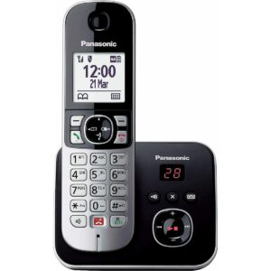 Ασύρματο Ψηφιακό Τηλέφωνο Panasonic KX-TG6861GRB  με Αποκλεισμός Kλήσεων και Αυτόματο Τηλεφωνητή Μαύρο