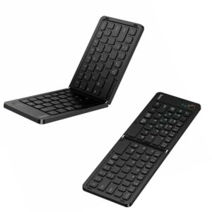 Ασύρματο Mini Πληκτρολόγιο Hoco GM71 Proficient Ultra-thin Αναδιπλούμενο 67 Πλήκτρων Αθόρυβο Bluetooth v5.2 180mAh Μαύρο