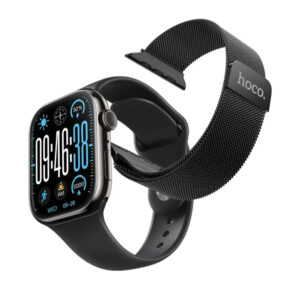 Smartwatch Hoco Y42 IP67 TFT Οθόνη 2.01" 200mAh v5.3 με Διάρκεια Μπαταρίας 5-7 Ημέρες Δυνατότητα Κλήσεων και Δεύτερο Λουράκι Μαύρο