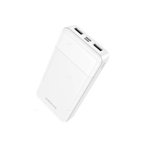 Power Bank Borofone BJ88A Clever 20000mAh 5V/2A με 4 Θύρες 1xUSB-C 2xUSB-A 1xMicroUSB και LED Ένδειξη Μπαταρίας Λευκό