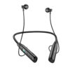 Bluetooth Hands Free Hoco DM37 Sky Neckband Magnetic v5.3 380mAh 40 Ώρες Αναπαραγωγής και LED Ένδειξη Μπαταρίας Μαύρα