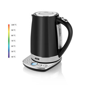 ETA Isabela Ανοξείδωτος Βραστήρας με θερμοκρασία από 30°C-Μαύρος 1.7lt