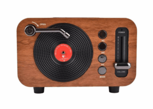 CMiK MK-267BT Φορητό ραδιόφωνο RETRO MINI bluetooth, USB, κάρτα TF με ενσωματωμένη μπαταρία 18650, καφέ
