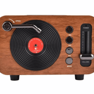 CMiK MK-267BT Φορητό ραδιόφωνο RETRO MINI bluetooth, USB, κάρτα TF με ενσωματωμένη μπαταρία 18650, καφέ