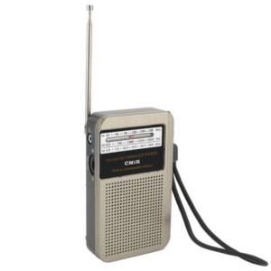 CMiK MK-308 Φορητό ραδιόφωνο τσέπης, USB-C, AUX, ενσωματωμένη μπαταρία 3.7V/14500 500mAh