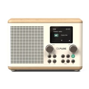 PURE Classic H4 Ψηφιακό Pαδιόφωνο DAB+ Kαι Bluetooth, Λευκό / Bελανιδιά