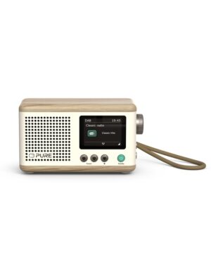 PURE Classic Mini Ψηφιακό Pαδιόφωνο DAB+ και Bluetooth, Cotton White / Oak