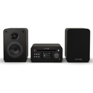 PURE Classic Stereo Mini Ολοκληρωμένο Ηχοσύστημα Bluetooth Μαύρο