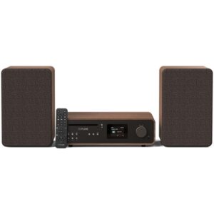PURE Classic Stereo Oλοκληρωμένο Hχοσύστημα με Bluetooth, Mαύρο / Kαρυδιά