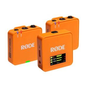 RODE Wireless GO 3RD GEN Orange Ασύρματο Μικρόφωνο Πέτου (Σετ)