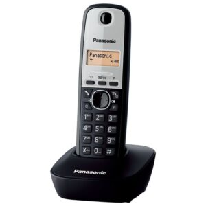 Ασύρματο Ψηφιακό Τηλέφωνο Panasonic KX-TG1611GRG Μαύρο-Ασημί με Αναγνώριση Κλήσης, Λειτουργία Αφύπνισης και Φωτιζόμενη Οθόνη
