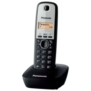 Ασύρματο Ψηφιακό Τηλέφωνο Panasonic KX-TG1611GRG Μαύρο-Ασημί με Αναγνώριση Κλήσης, Λειτουργία Αφύπνισης και Φωτιζόμενη Οθόνη