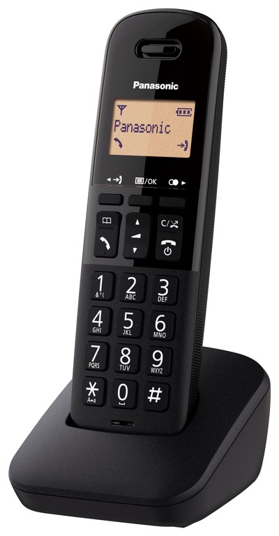 Ασύρματο Ψηφιακό Τηλέφωνο Panasonic KX-TGB610 EU Μαύρο με Πλήκτρο Αποκλεισμού Κλήσεων